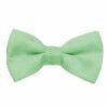 A green bow tie on a white background, perfect for tuxedo rental.