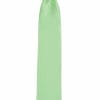 A green necktie on a white background, perfect for tuxedo or suit rental.