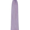 A purple necktie on a white background, suitable for tuxedo rental.