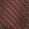 A close up of a black and red striped tie available for suit rental.
