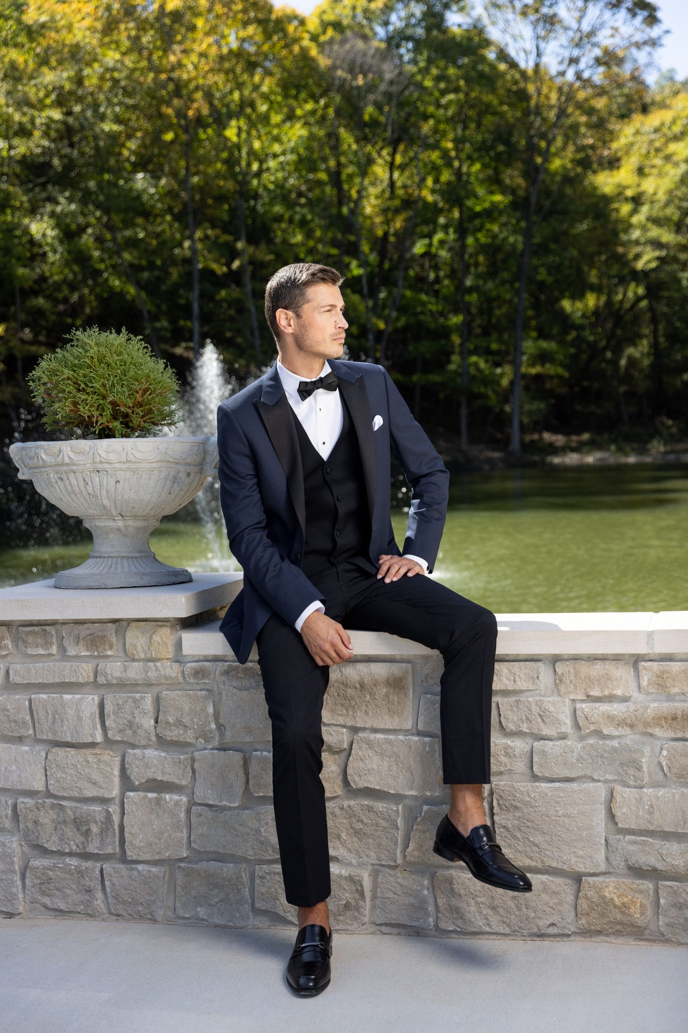 Michael Kors Navy Performance Tuxedo | Mr. Formal